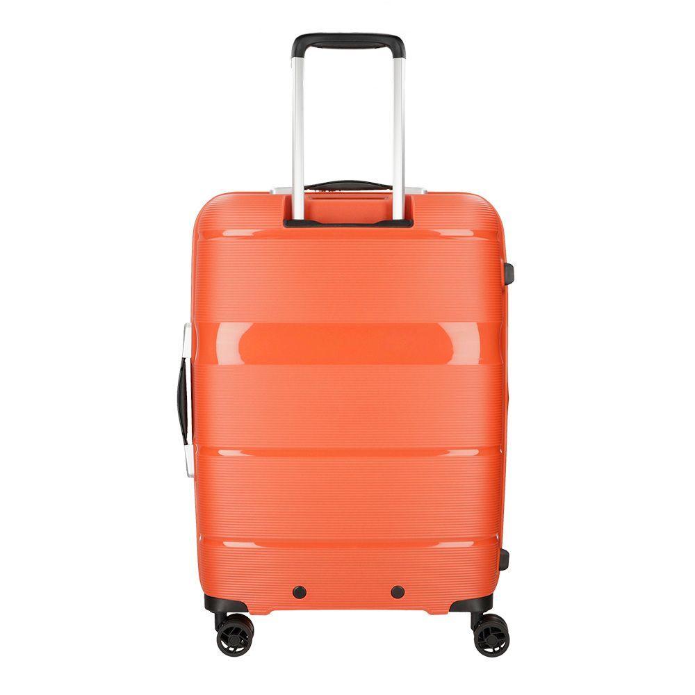 Mala Grande De Viagem Polipropileno American Tourister By Samosnite Linex Cadeado Tsa Laranja G