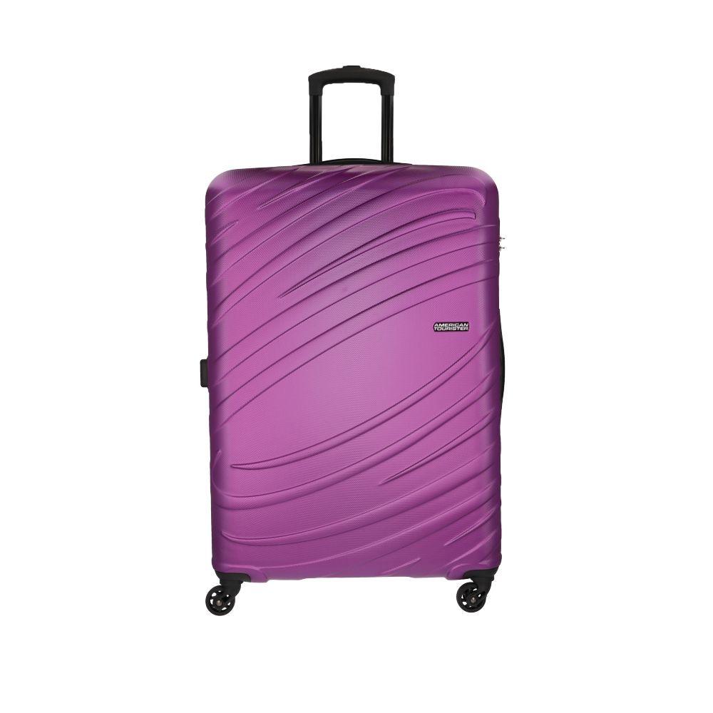 Mala Grande Para Viagem Em Abs American Tourister Tesa By Samsonite Cadeado Integrado Roxo Magenta