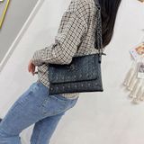 Mulheres Gótico Mensageiro Sacos Corrente Caveira Sacos De Ombro Saco Bl