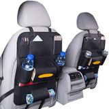 2 Pack Car Seat Organizador Pocket Backseat Storage Protector Kick Mat Mini Ipad Holder Grande Acessório De Viagem
