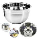 Tigela Mixing Bowl Inox (28 Cm) Saladeira Redonda Culinária