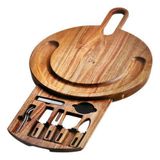 Petisqueira Conjunto Completo Queijos Tabua + Utensilios