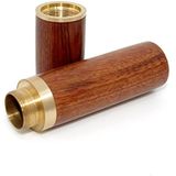 Bolso Da Caixa De Palito De Madeira Portátil (marrom Claro)