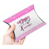 50 Caixinha Mimos Cliente Embalagem Criativa Outubro Rosa