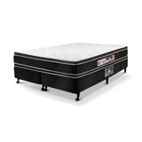 Cama Box Queen Castor Black E White Air Double Face D33 158x198x54 + Box Castor