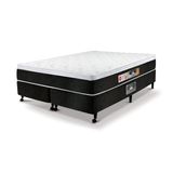 Cama Box Queen Castor Black E White Air One Face D45 158x198x50 + Box Castor