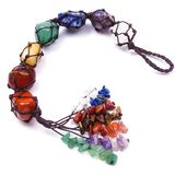 7 Chakras Hanging Ornament Healing Crystals Stones For Car Home Decoration Yoga Meditation Feng Shui Chakra Gemstones