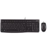 Combo Teclado E Mousecom Fio  Logitech Mk120 - 920-004429  Preto