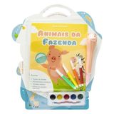 Colorir E Imaginar - Livro-kit: Animais Da Fazenda