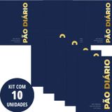 Kit 10 Un Pão Diário - Azul - Volume 28 - Edição 2025 Publicações Pão Diário