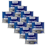 Massa Cola Plástica Preta Argacon 800gr Kit 10 Unidades