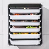 6 Camadas Cozinha Preparar Acompanhamentos Rack, Multi-camada