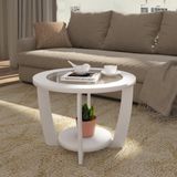 Mesa De Centro Redonda 60cm Curve Artely