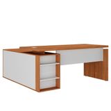 Mesa Escritório Em L Gerência 170cm Corp A06 Freijó/branco - Mpozenato