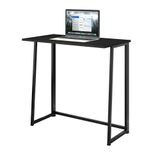 Mesa De Computador Dobrável Industrial 80 Cm Aço Preto Fit Art Panta