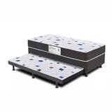 Cama Box Solteiro Madri 88cm Com Auxiliar