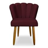 Cadeira Para Mesa De Jantar Flor Moderna Balaqui Decor Bordo