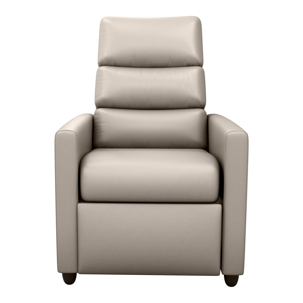 Poltrona Retrátil E Reclinável 69cm Com Material Sintético Multimóveis Cr45267 Bege