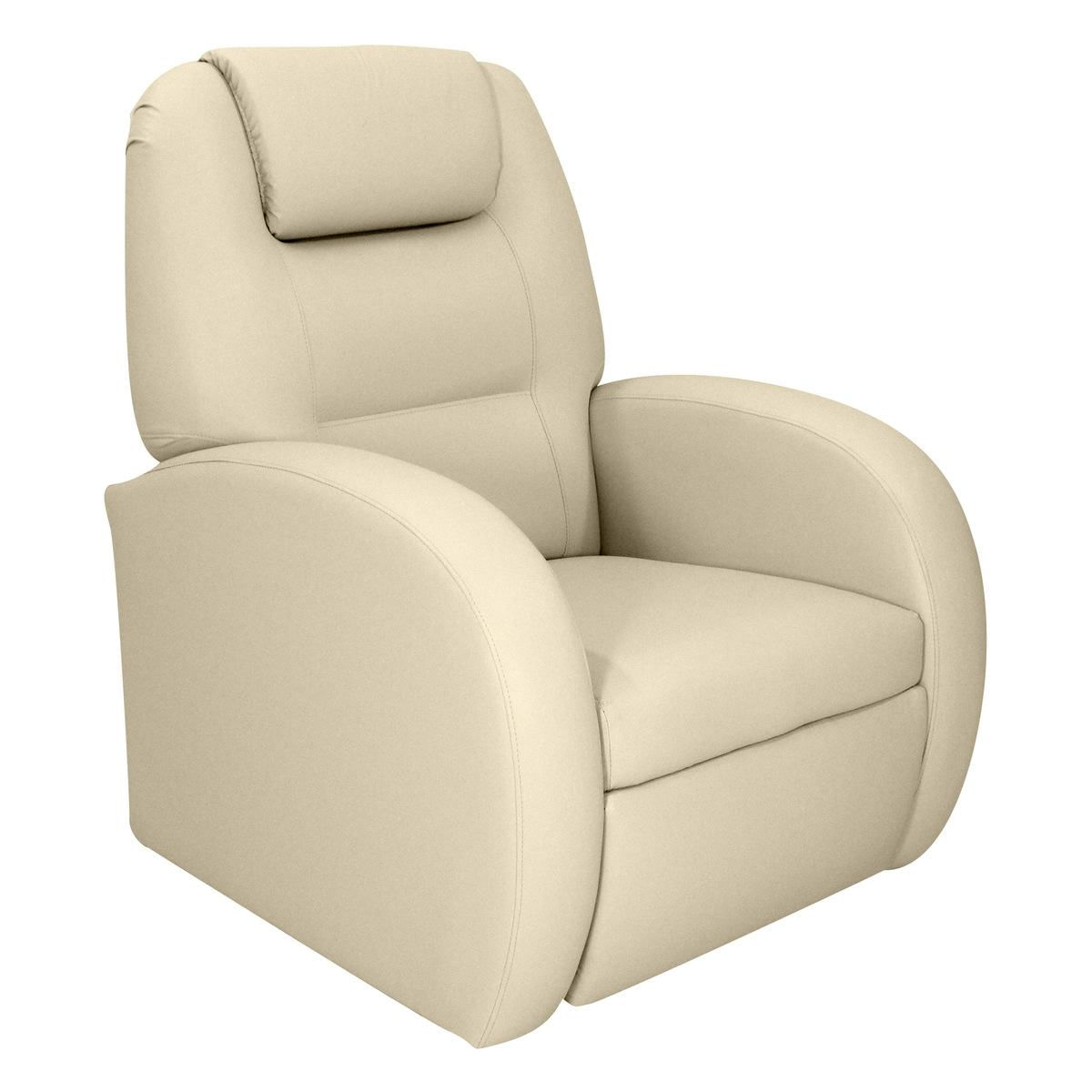 Poltrona Retrátil E Reclinável 80cm Com Material Sintético Multimóveis Cr45266 Bege