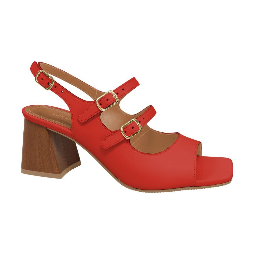 Sandalia Tree Shoes Ref 193.11652 Vermelho 034