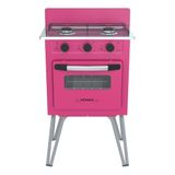 Fogão Portátil 2 Bocas Venax Gemini Vetrô A Gás Glp - Rosa
