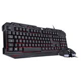 Teclado E Mouse Gamer Kraken - Mouse 2400 Dpi Led 3 Cores Cabo Usb 1.8 Metros - Vgc-02