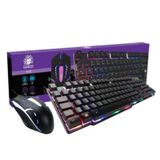 Kit Teclado E Mouse Usb Gamer Com Led Para Jogos