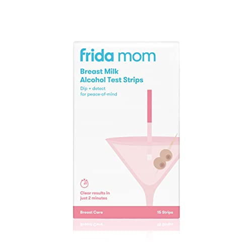 Frida Mom Alcohol Detection Test Strips Para Leite Materno - Em Casa Ou Em Movimento Paz De Espírito Em 2 Minutos - 15 Ct