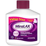 Pó Laxante Miralax Para Alívio De Constipação Suave, 1 Dr. Marca Recomendada, 45 Dose Polietileno Glicol 3350, Sem Estimulantes, Amacia
