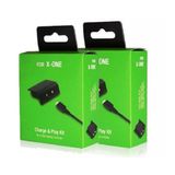 2 Baterias Controle Xbox One Cabo Carregador Play & Charge Kit