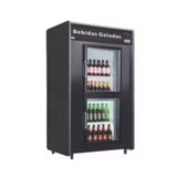 Mini Câmara Para Bebidas Rf053pv Plus Frilux Mini Câmara 2 Portas De Vidro Preta 220v