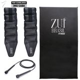 Kit Corda Pular Colchonete Profissional E Par Caneleira 3kg