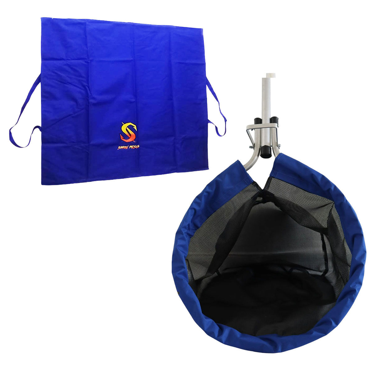 Kit Passaguá Puça Grande Pesqueiro + Tapete Pesa Peixe Simon Pesca