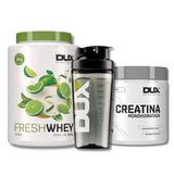 Kit Fresh Whey 900g Limao + Creatina 300g + Coq Dux - Dux