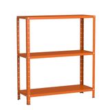 Estante Aço 3 Prateleiras Livros Cozinha Quarto Eaf007 Laranja