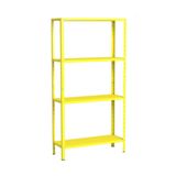 Estante De Aço Multiuso Livros Decorações Ferramentas 04 Prateleiras Eaf006007 Amarelo