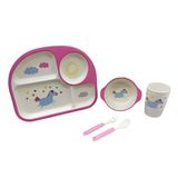 Kit Refeição 5pçs Infantil Bamboo N239549-0 Unicór - Quanhe