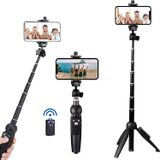 Portátil 40 Polegadas Alumínio Liga Selfie Stick Tripé De Telefone Com Obturador Remoto Sem Fio Compatível Com Iphone 13 12 11 Pro Xs Max Xr