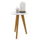 Mesa Lateral Liv Branco Eco Wood - Matic