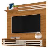 Estante Home Theater Suspenso Frizz Sublime Naturale Off White - Madetec