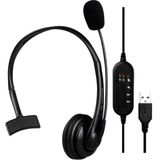 Headset Office Fortrek Fk 731a Usb Preto