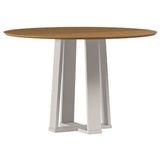 Mesa De Jantar 120 Cm Isabela Sem Vidro Off White Ype - New Ceval