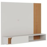 Painel Para Tv Home Suspenso Jurerê Off White Matte Freijó - Colibri