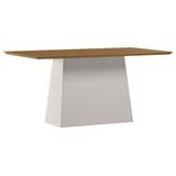 Mesa De Jantar 160 Cm Barbara Sem Vidro Off White Ype - New Ceval