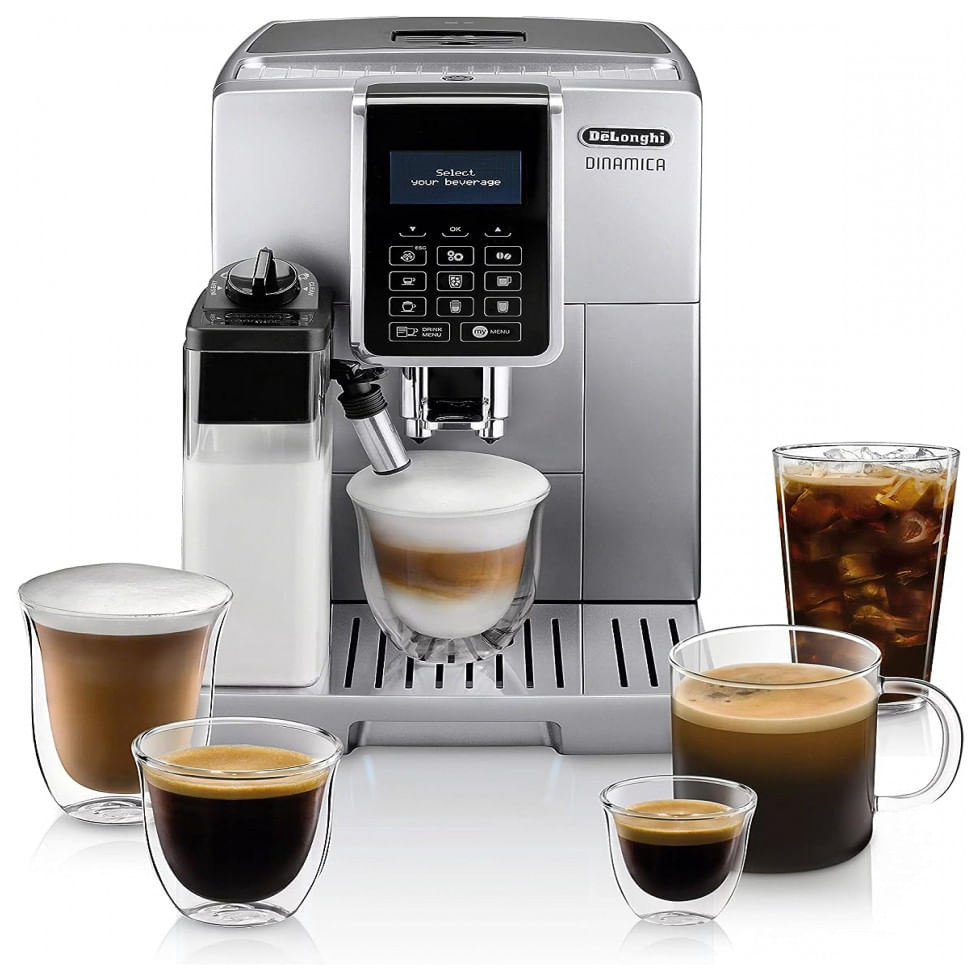 Cafeteira Eletrica Programavel Expresso Super Automatica Com Sistema Latte Crema, 110v, Delonghi Ecam35075si, Cinza