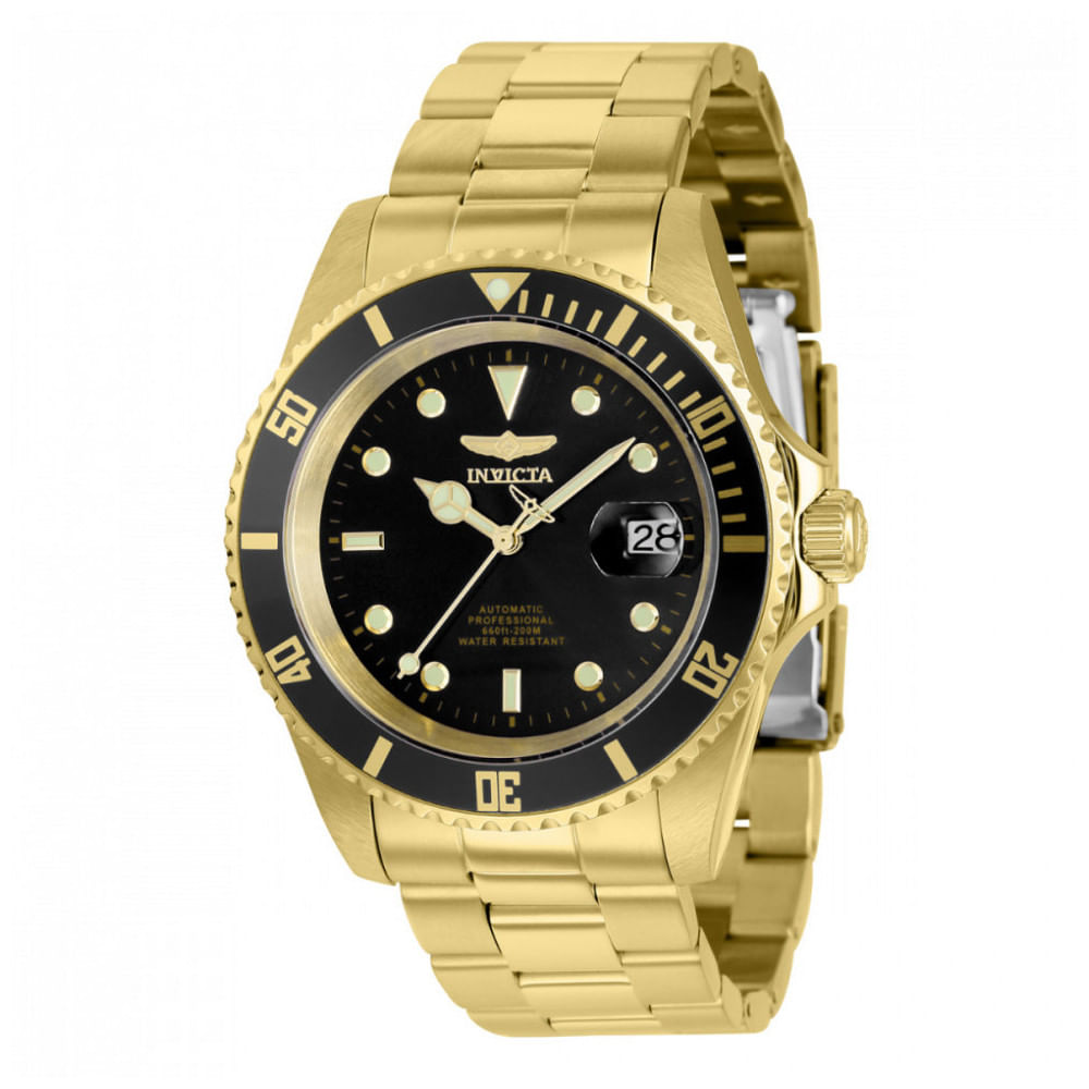 Relógio Masculino Automático Pro Diver, Invicta Zg8929obxl, Dourado E Preto