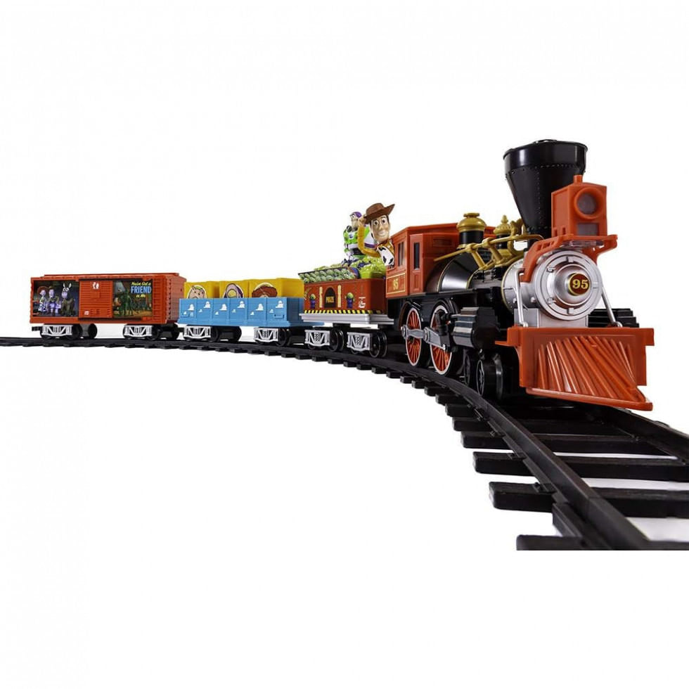 Disney Pixars Toy Story Conjunto De Trem Trenzinho Eletrico 24 Trilhos, Lionel 711979, Preto