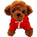 Cachorro De Pelúcia De Pelúcia Goldendoodle 25cm - Marrom