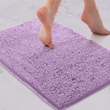 Tapete De Banheiro Luxurux Lavender Chenille Microfiber 60x40cm