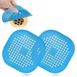Apanhador De Drenagem De Cabelo Bovinde Square Silicone, Pacote Com 2 Unidades, Azul